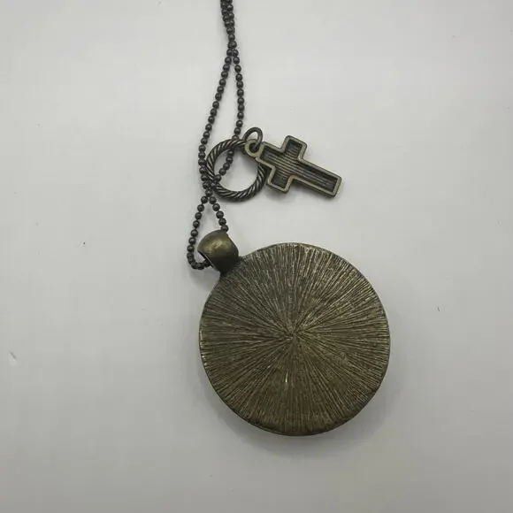 Inspirational Scripture Religious Boho Jewelry Pendant Necklace Rustic Country - Picture 4 of 6